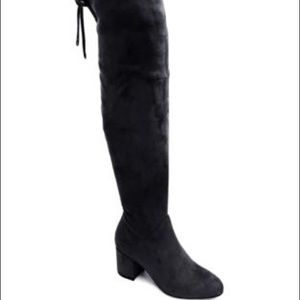 Black over the knee boots